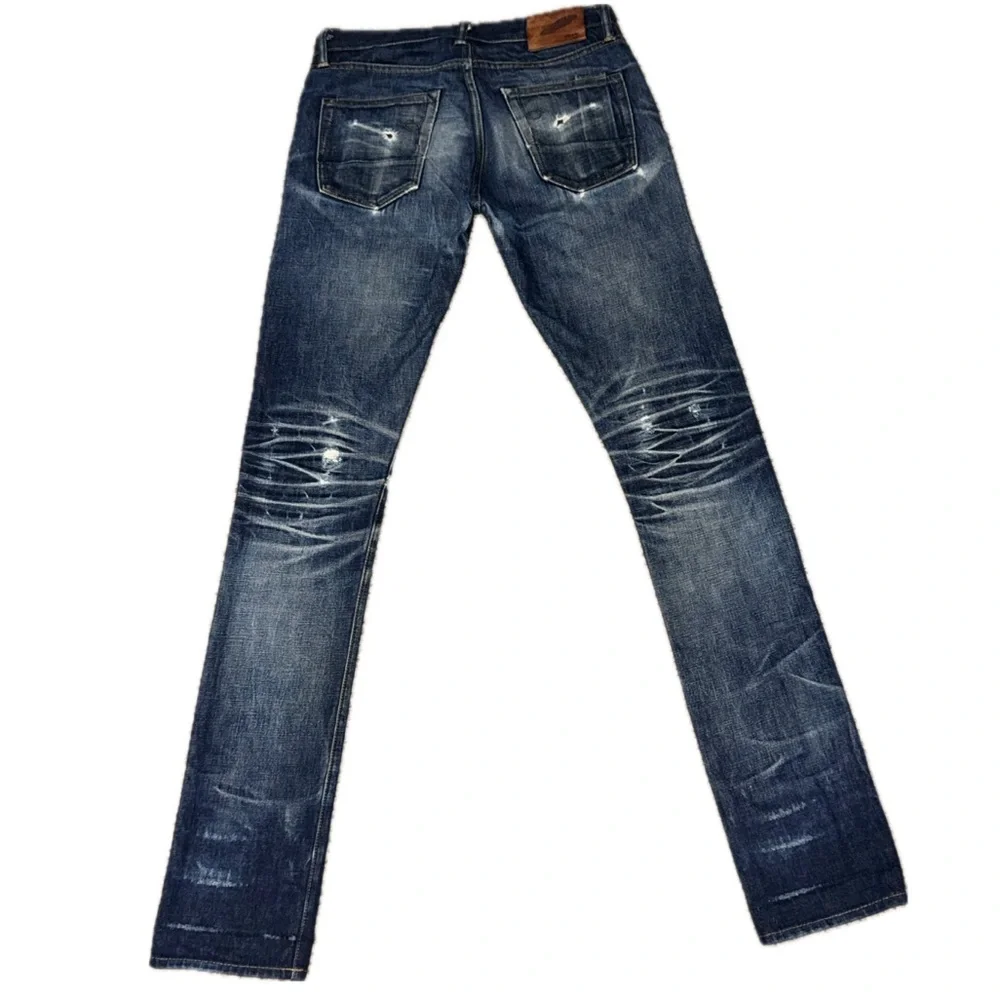 ROGUE TERRITORY SK Japanese Selvedge Faded Raw Blue Denim Jeans USA Men's 29
